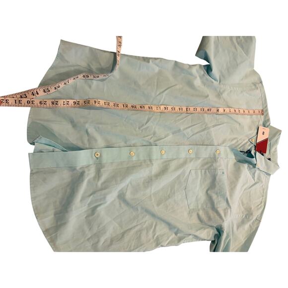 Lot of 3 Izod/Chaps New Long Sleeve Button Down Medium Shirt Blue Green - Picture 5 of 10